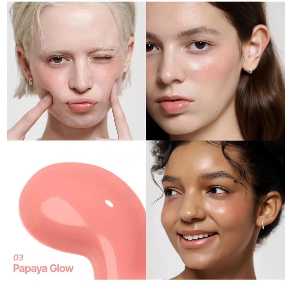 2aN Heart Wearing Liquid Cheek Dewy Blush (03 Papaya Glow)
